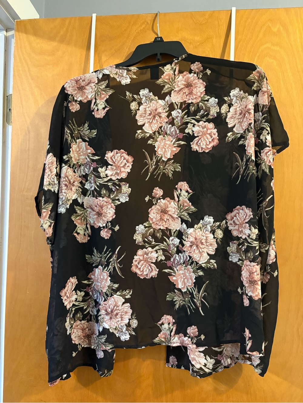 Floral Kimono Cardigan plus size 3x - Picture 3 of 3